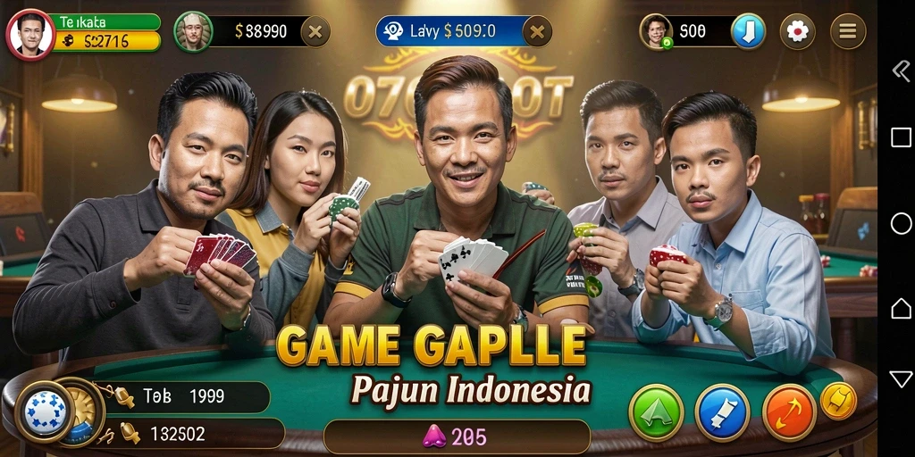 Tampilan gameplay Gaple yang seru di 070SLOT.