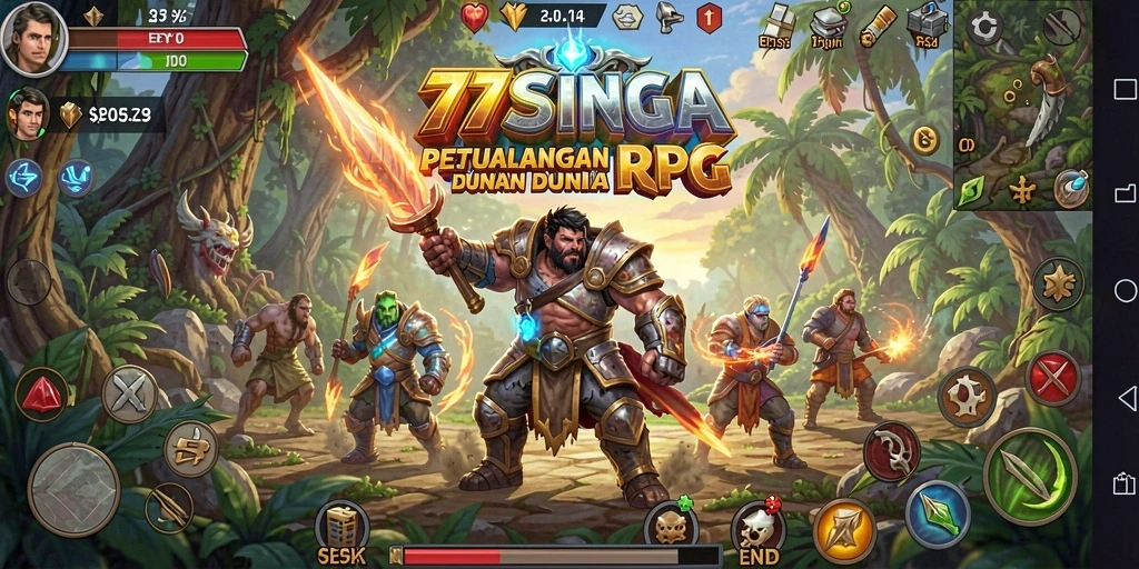 Tampilan gameplay RPG yang memukau dan mendebarkan.
