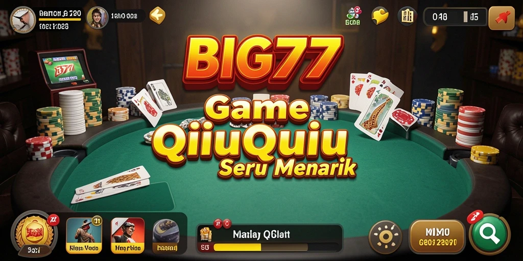 Tampilan gameplay QiuQiu yang menarik di BIG77.