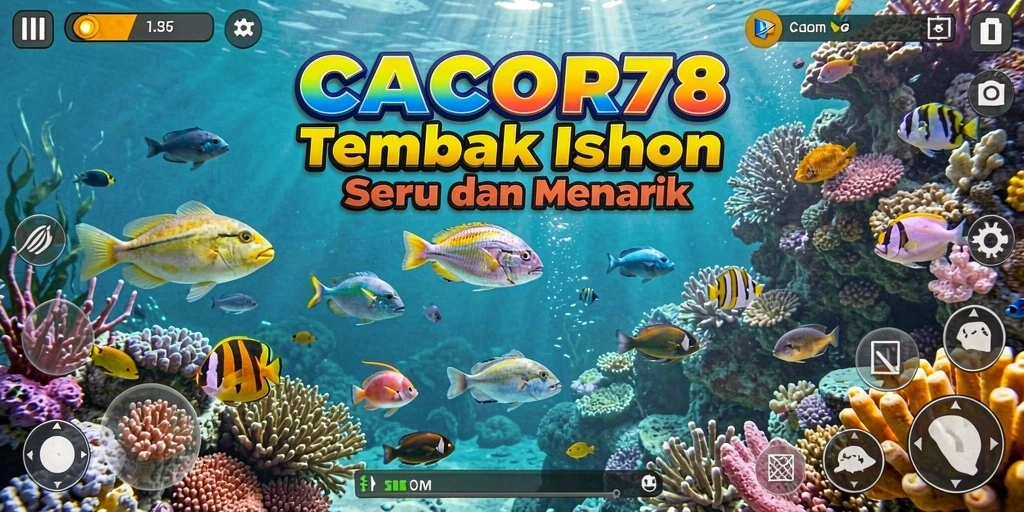 Menampilkan penggunan gameplay Tembak Ikan yang seru di CACOR78.