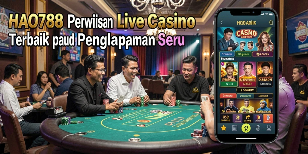 Tampilan seru dari gameplay Live Casino HAO788 yang menyenangkan.