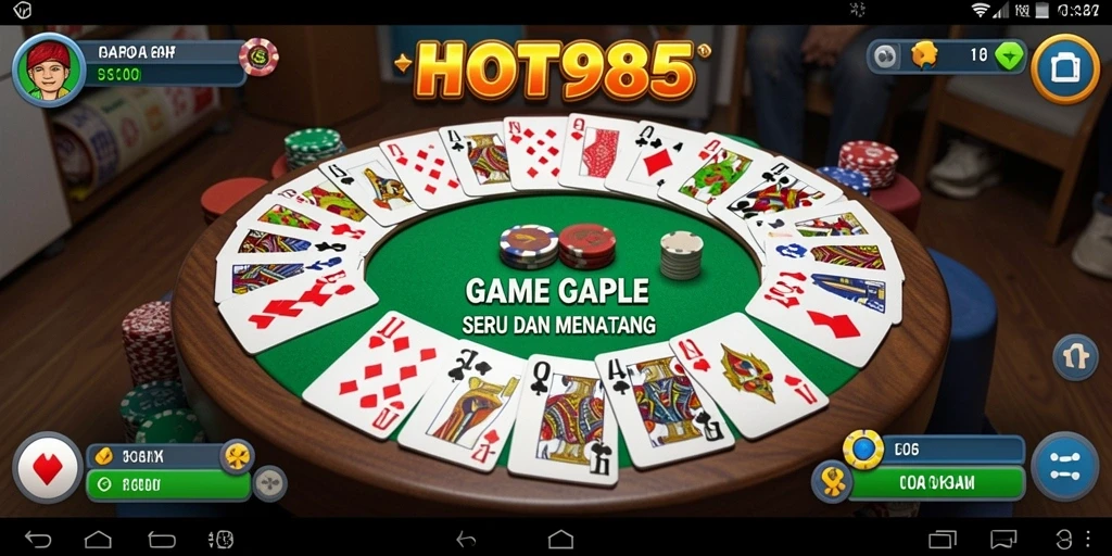 Gambaran gameplay Gaple yang menarik dan seru.