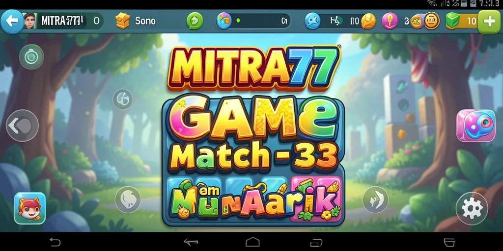 Tampilan gameplay seru dan penuh warna di MITRA77.