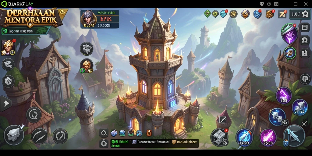 Gameplay seru di QUARKPLAY: strategi Tower Defense yang menantang.