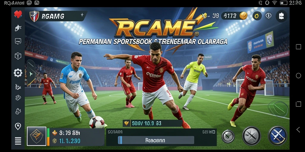 Tampilan menarik dari gameplay RPGAME dalam taruhan olahraga.