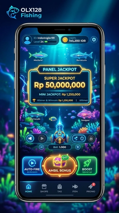 Tampilan beranda aplikasi olx128 yang ramah pengguna.